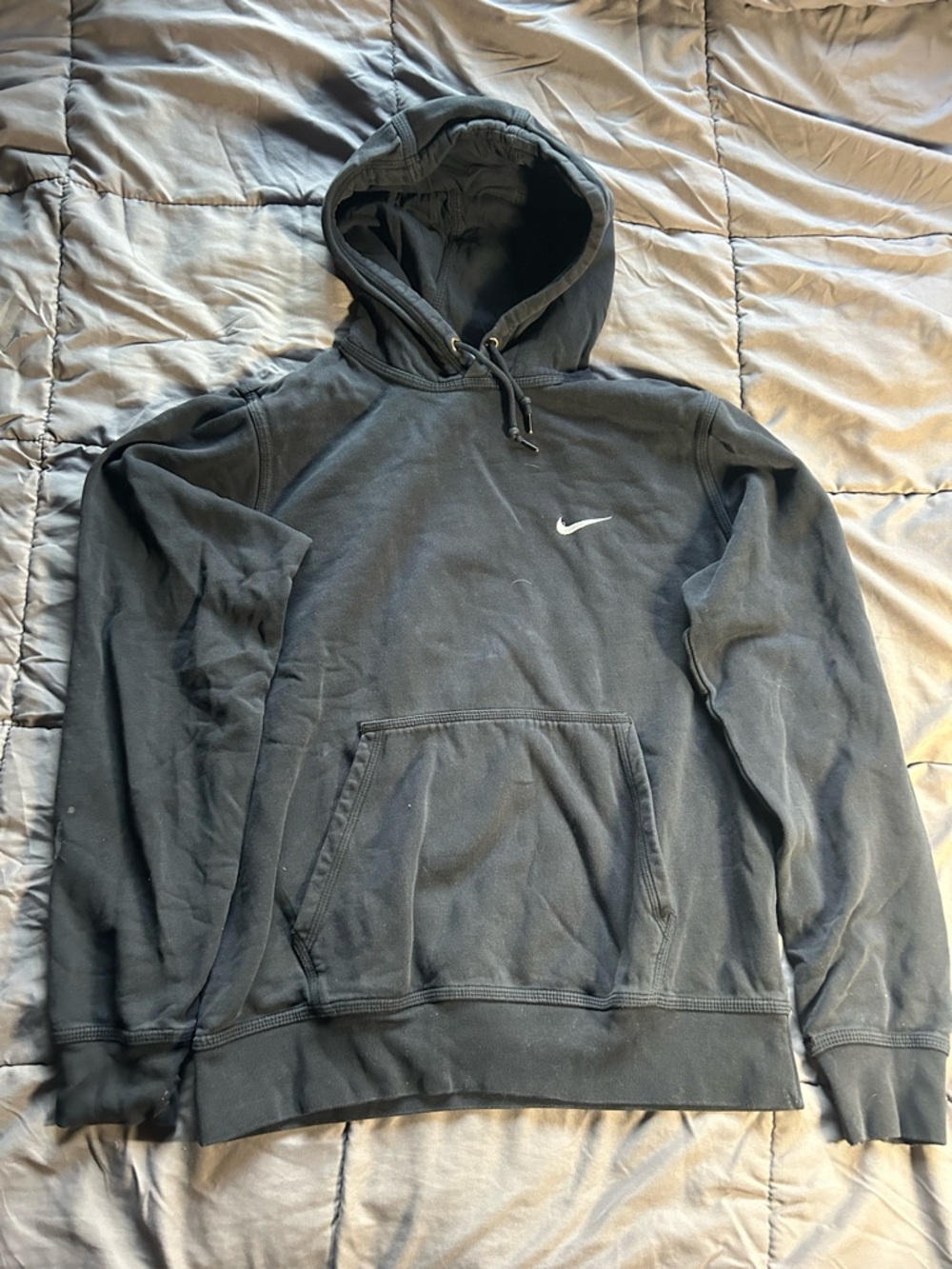 Nike Black Pullover Hoodie with Swoosh Logo